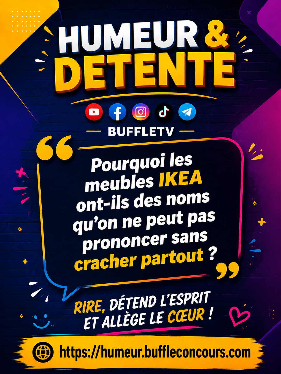 "Pourquoi les meubles IKEA ont-ils des noms qu'on ne peut pas prononcer sans cracher partout ?"
